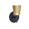 Besa Lighting Nico 4 Mini Sconce, Stone Gold Foil, Bronze Finish, 1x40W Halogen 1SW-5125GF-BR - alternate 1